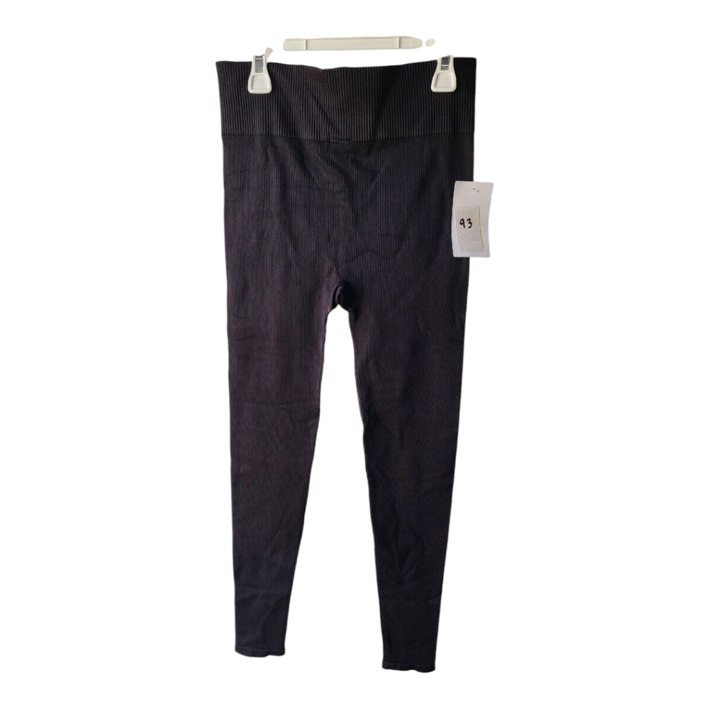 💕Nordstrom‎ Black ribbed Leggings Size Xs New